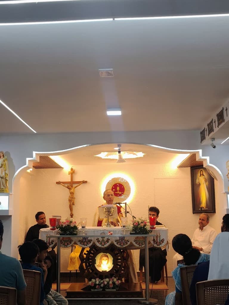 Holy Mass Altar Service at Snehatheeram Chapel